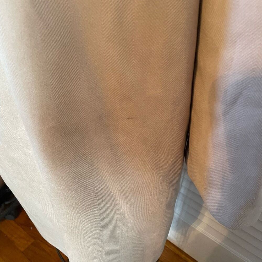 ZARA | tan/cream long coat M - Picture 7 of 11